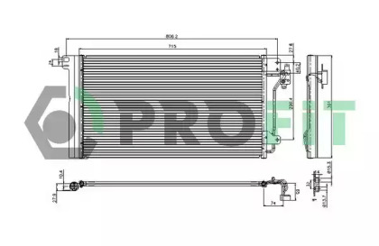 Радиатор кондиционера PROFIT PR 9572C1